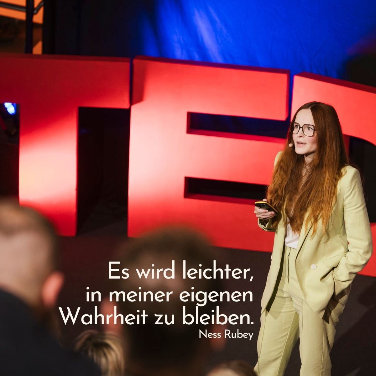 Es wird leichter in meiner eigenen Wahrheit zu bleiben. - Ness Rubey